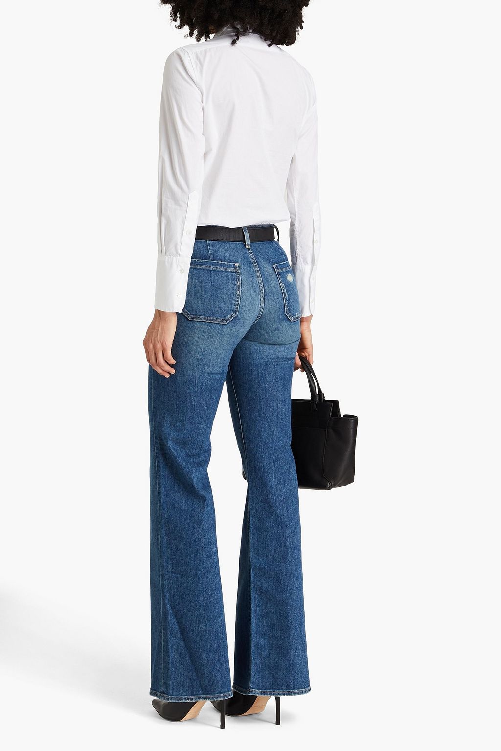 NILI LOTAN Cotton-poplin shirt