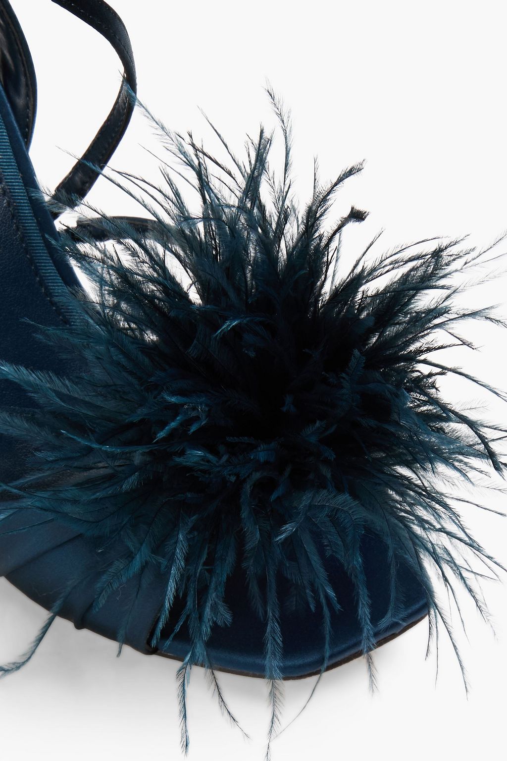SAM EDELMAN 페더 장식 새틴 샌들