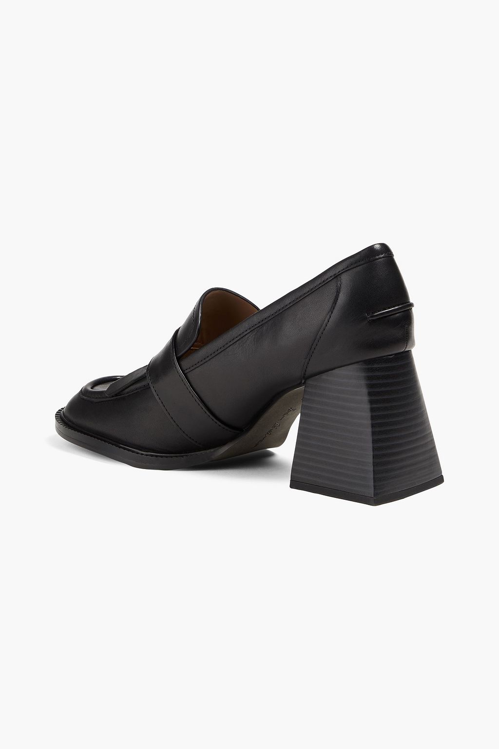 SAM EDELMAN حذاء بامب من الجلد بشرّابات