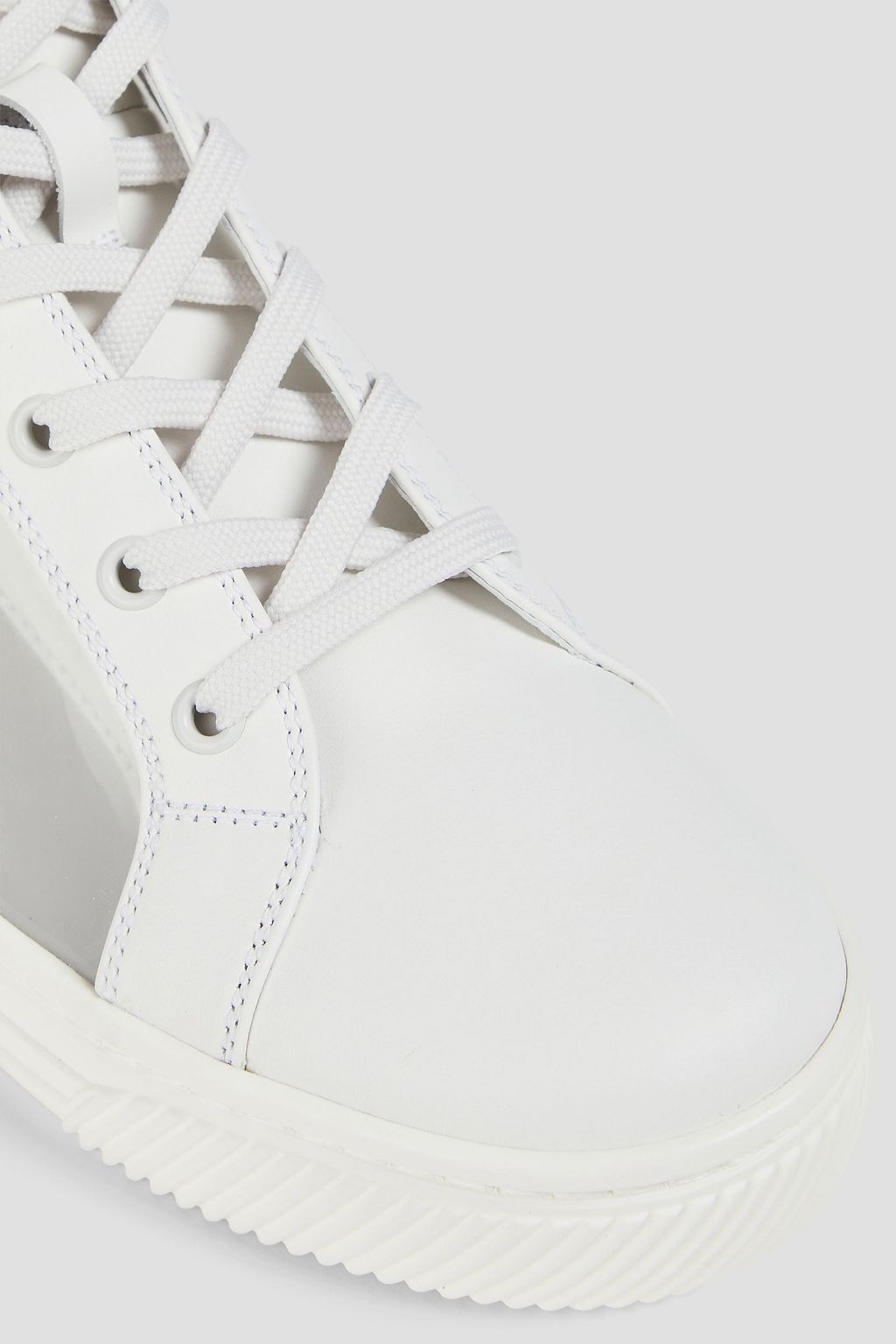 GIANVITO ROSSI Leather high-top sneakers