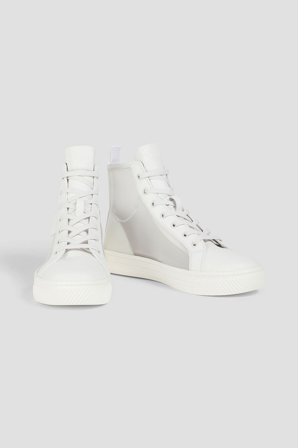 GIANVITO ROSSI Leather high-top sneakers