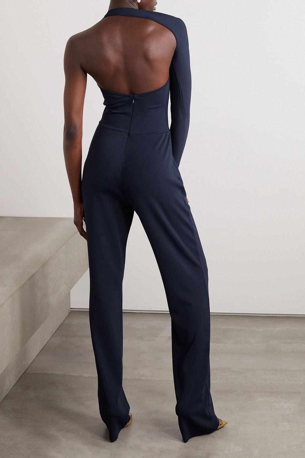RALPH LAUREN COLLECTION جمبسوت بكم واحدة من الجيرسي المطّاطي