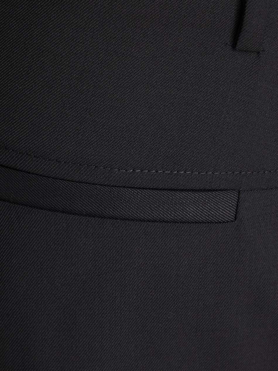 cropped wool-blend twill slim-leg pants