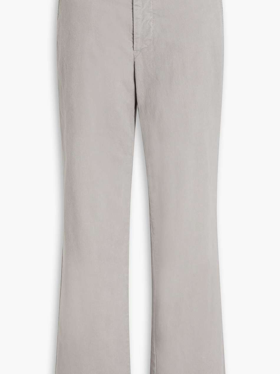 elliot stretch-cotton twill straight-leg pants