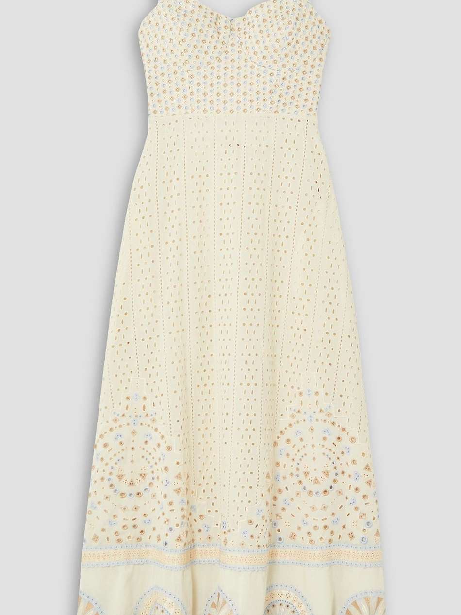 azzurra amalfi open-back broderie anglaise cotton maxi dress