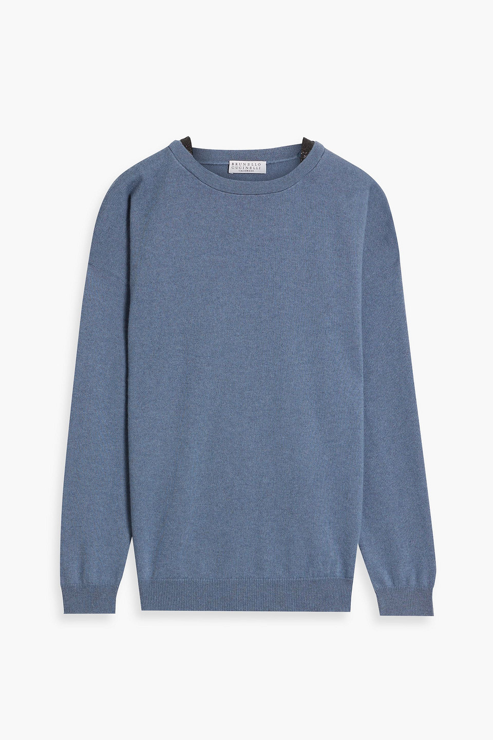Brunello Cucinelli Cashmere Sweater In Slate Blue