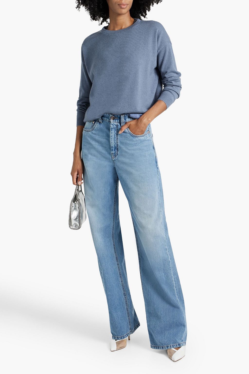 BRUNELLO CUCINELLI Bead-embellished cashmere sweater