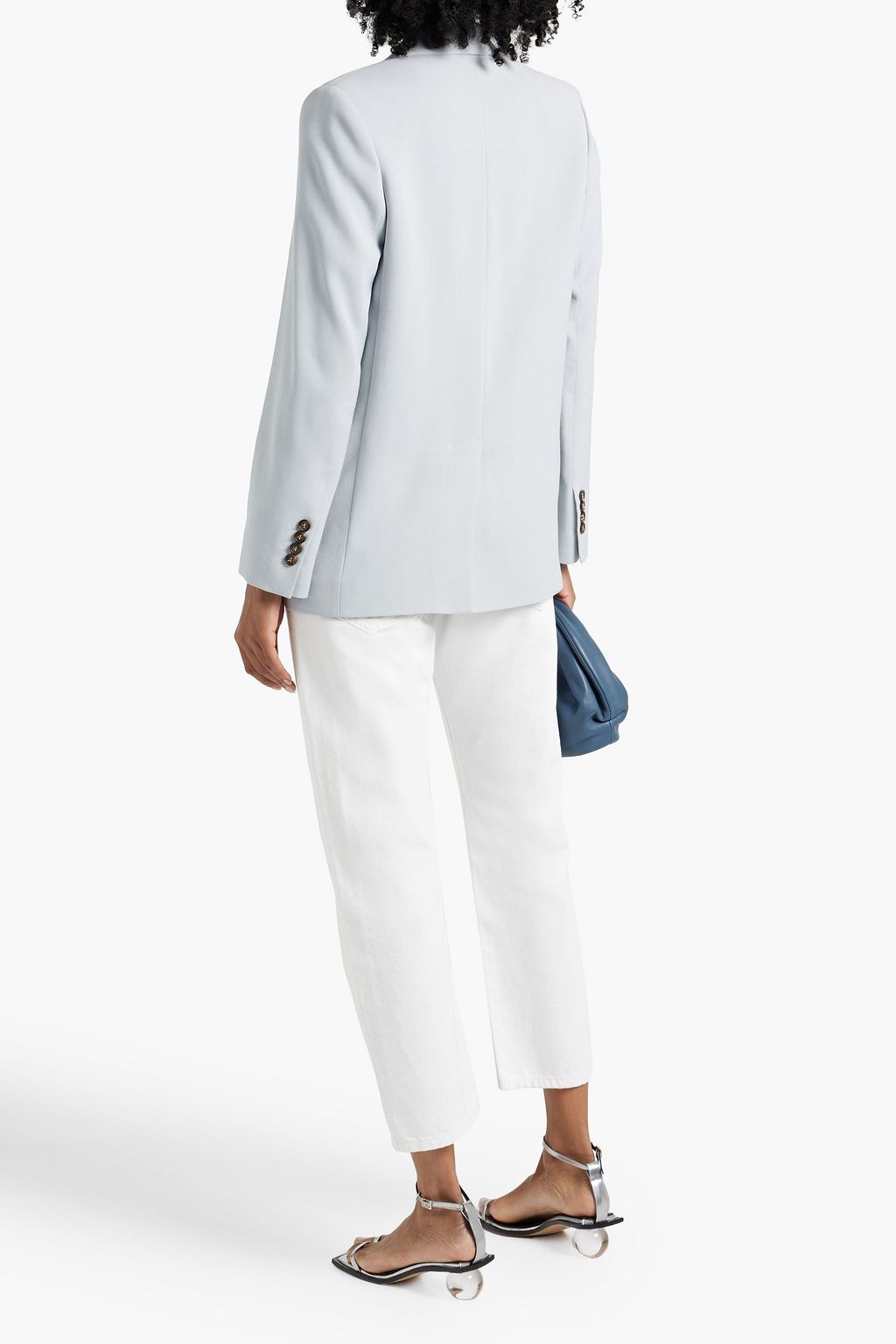 BRUNELLO CUCINELLI Double-breasted twill blazer
