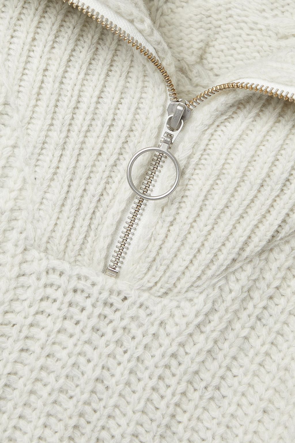CORDOVA Molina cable-knit merino wool half-zip sweater