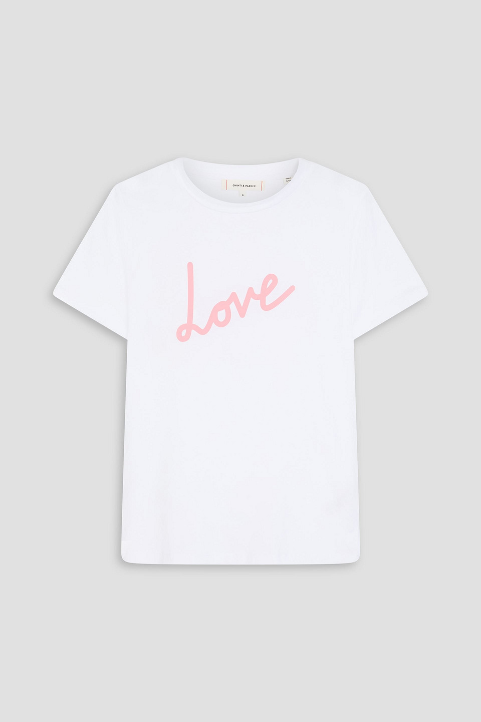 Chinti & Parker T-shirt Aus Baumwoll-jersey Mit Print In Weiss