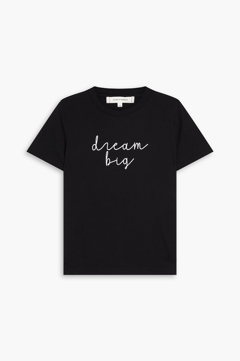 Chinti & Parker T-shirt Aus Baumwoll-jersey Mit Print In Schwarz
