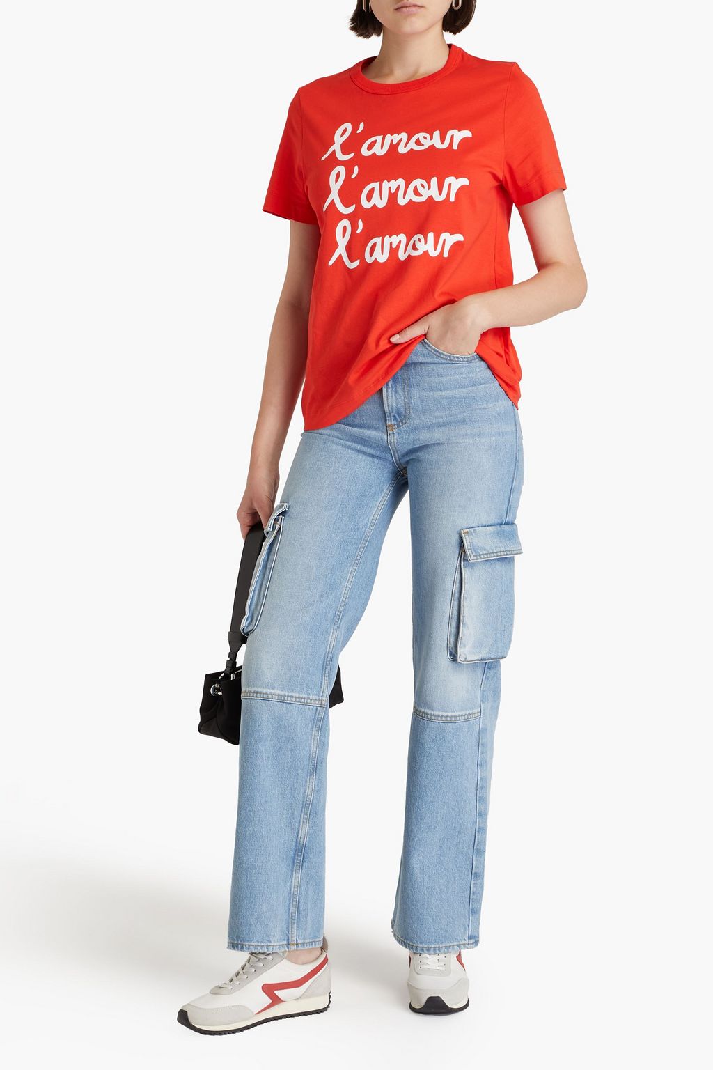 CHINTI & PARKER Printed cotton-jersey T-shirt