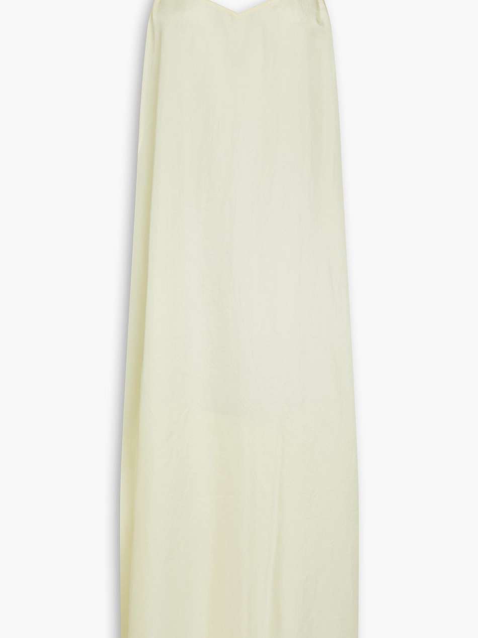satin midi slip dress