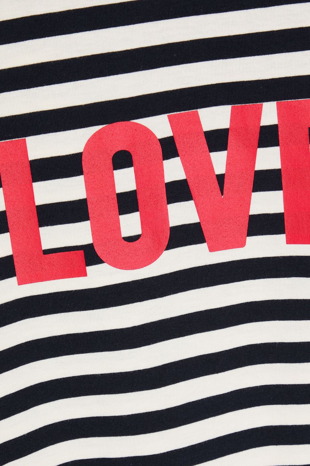 CHINTI & PARKER Printed striped organic cotton-jersey T-shirt
