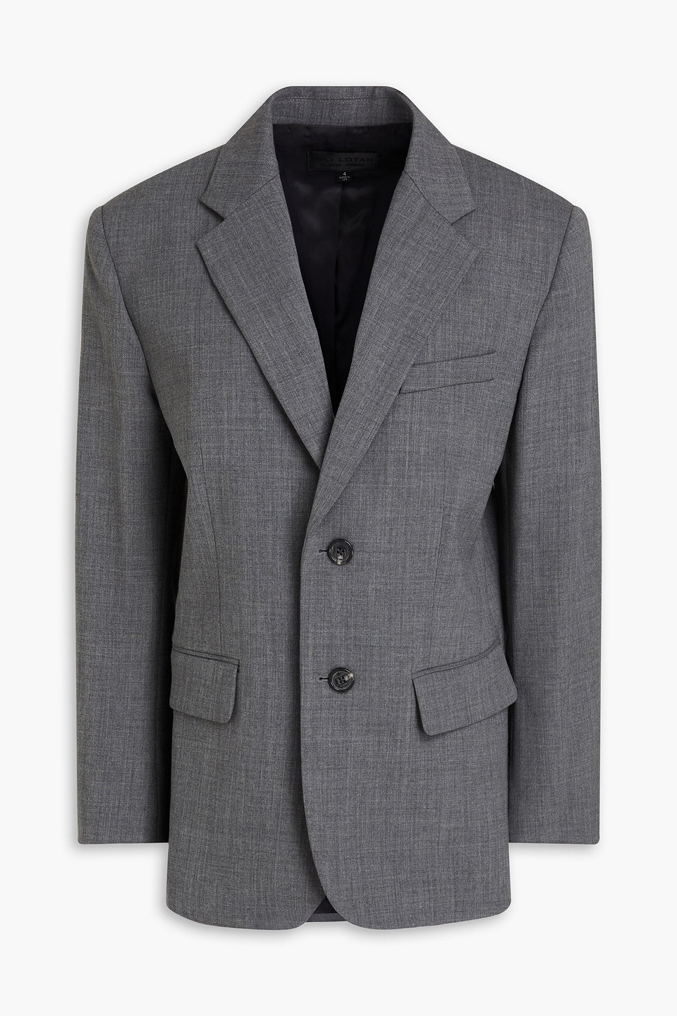 Nili Lotan Blazer Aus Twill In Grau