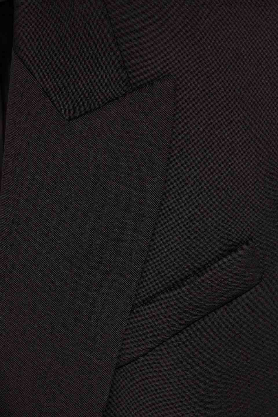 Nili Lotan Pimpton Double-breasted Grain De Poudre Wool Blazer In Black