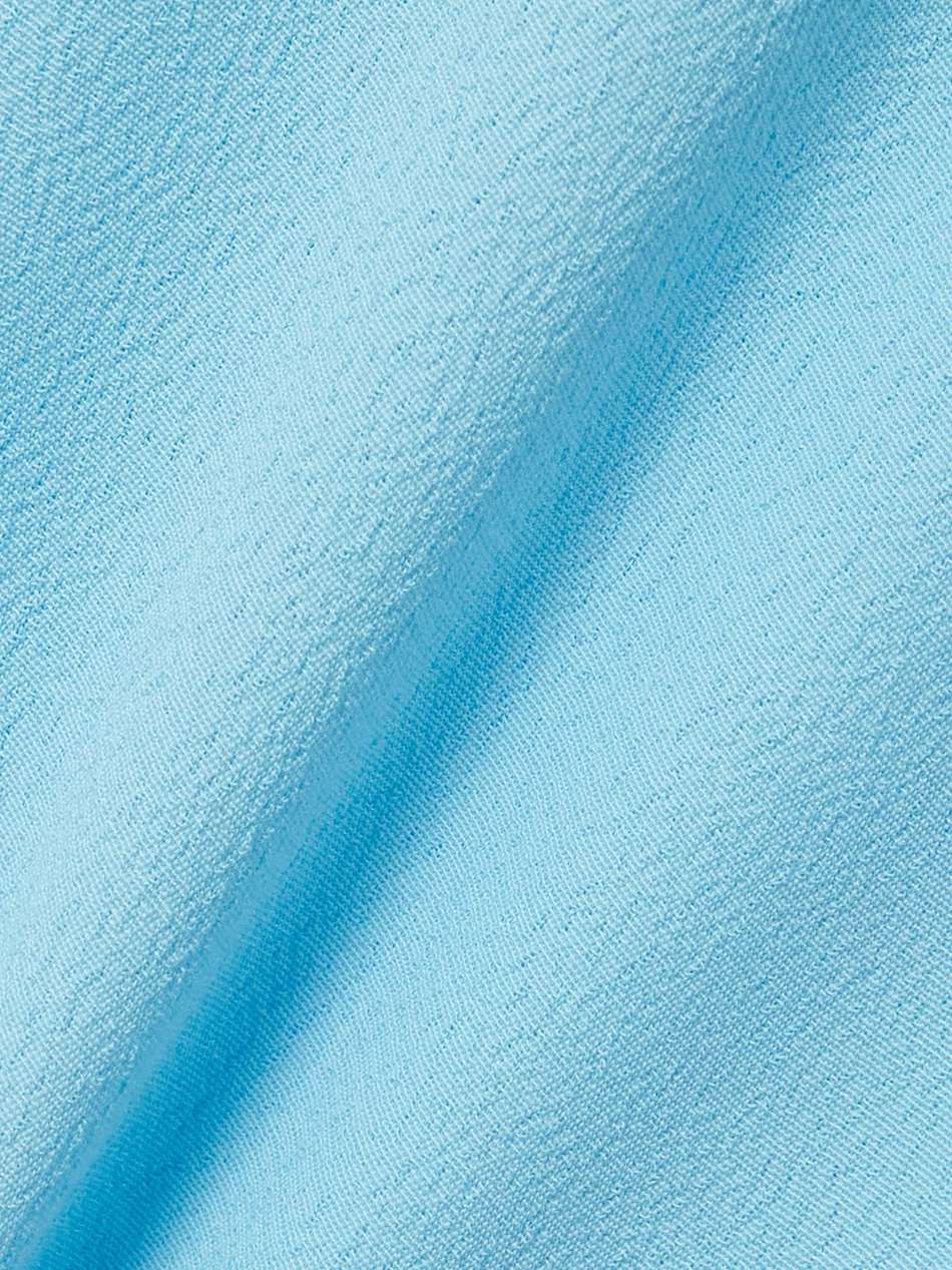 lea smocked color-block crepe midi dress