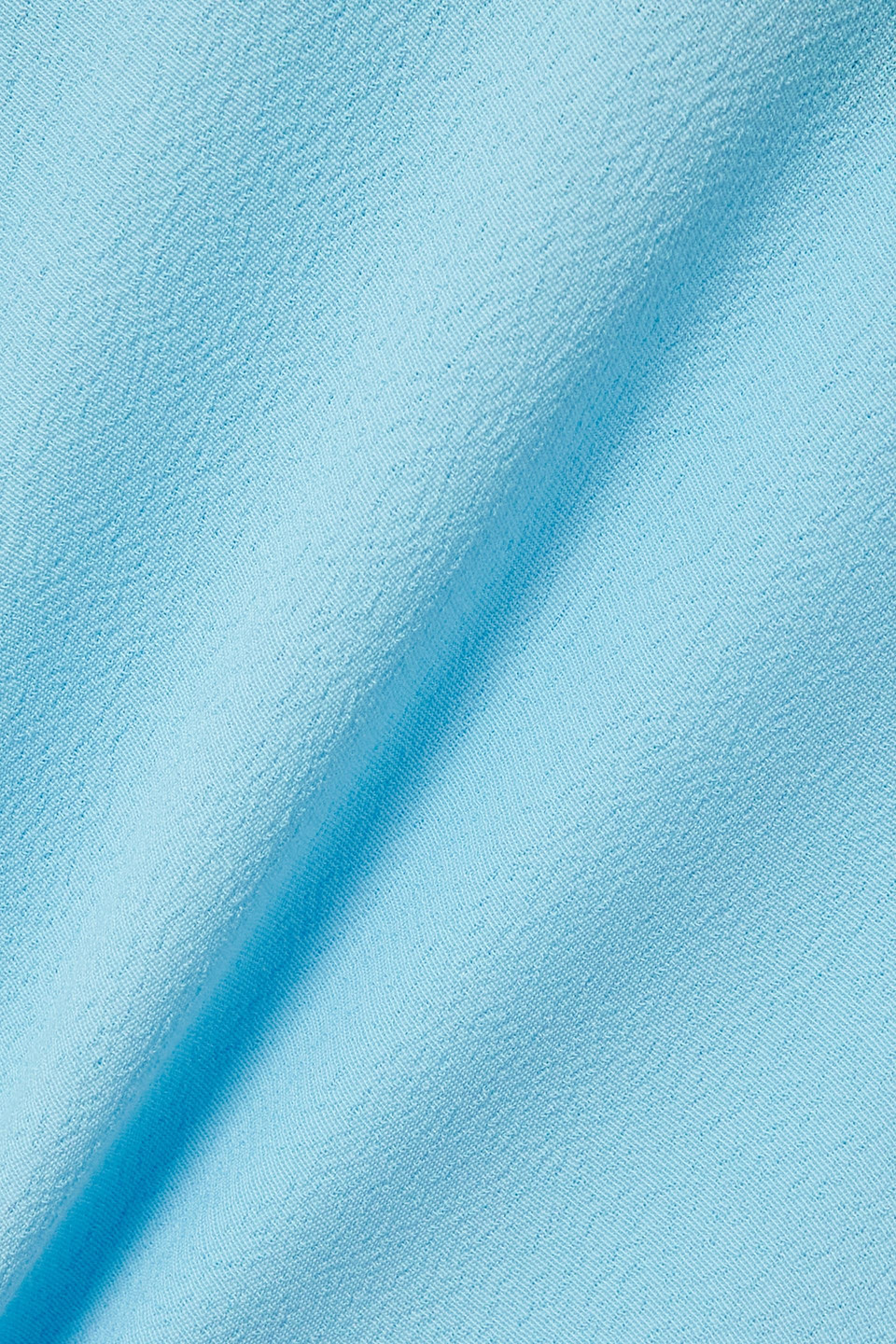 Saloni Lea Smocked Color-block Crepe Midi Dress In Turquoise