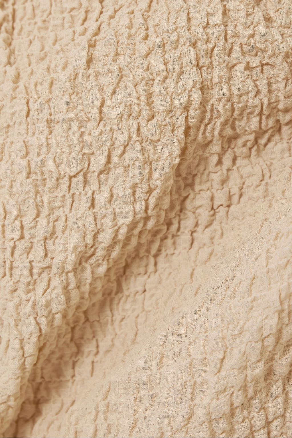 MOTHER OF PEARL بلوزة "زاريا" من القطن المرن المنسوج مزين بكسرات