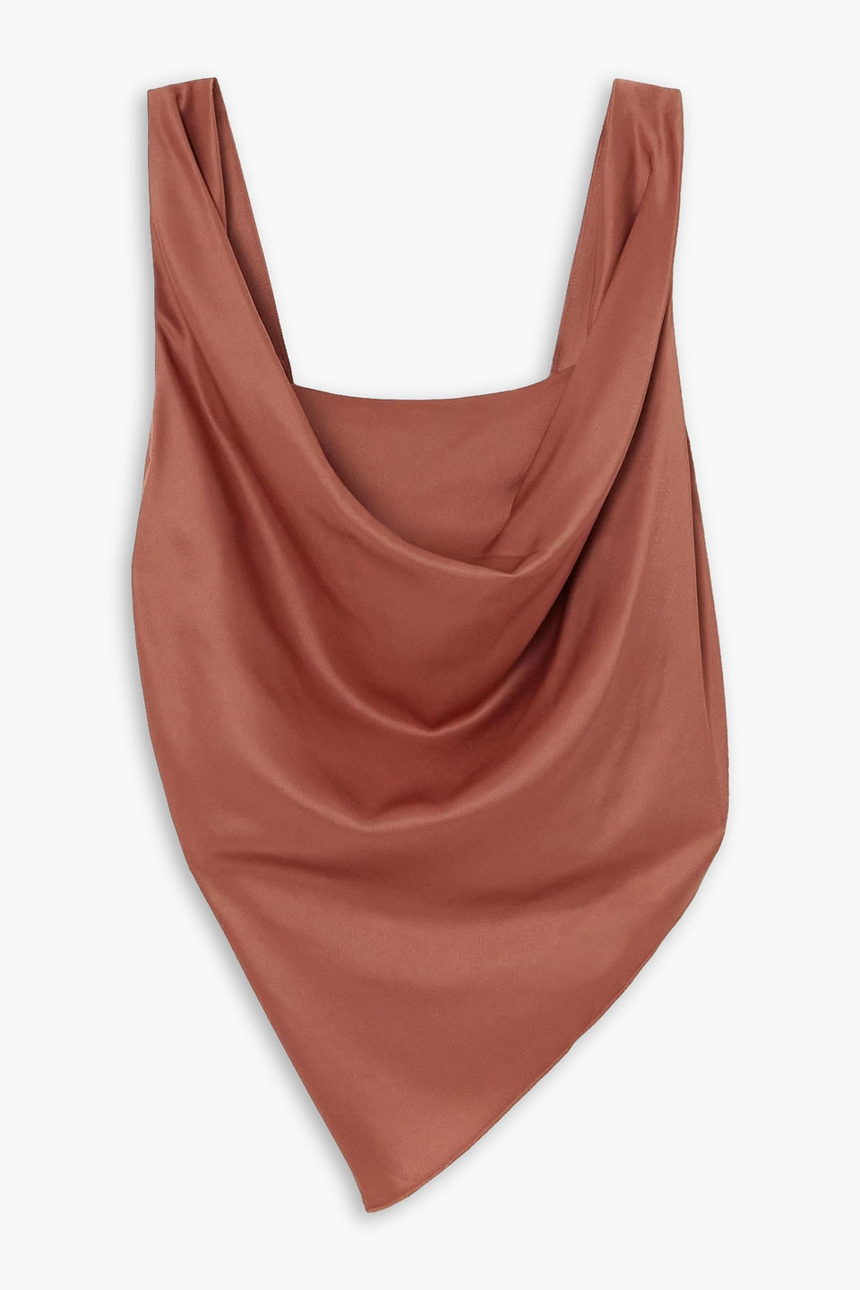 Petra draped satin tank