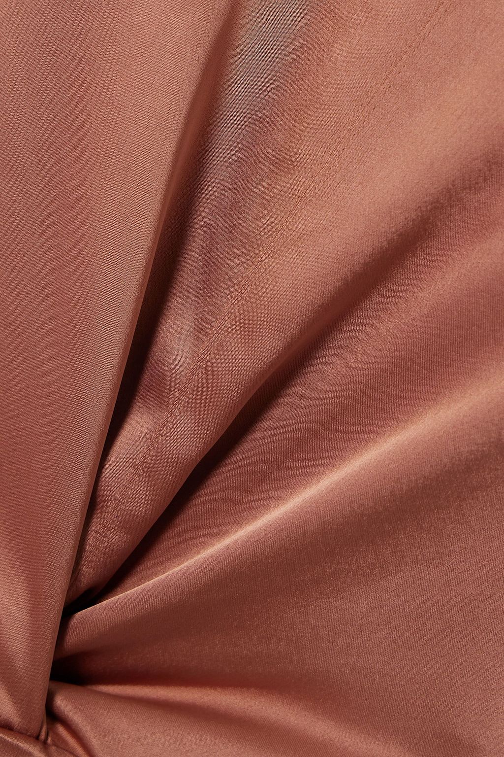 NANUSHKA Lucca Midikleid aus Satin mit Twist-Detail und Cut-out