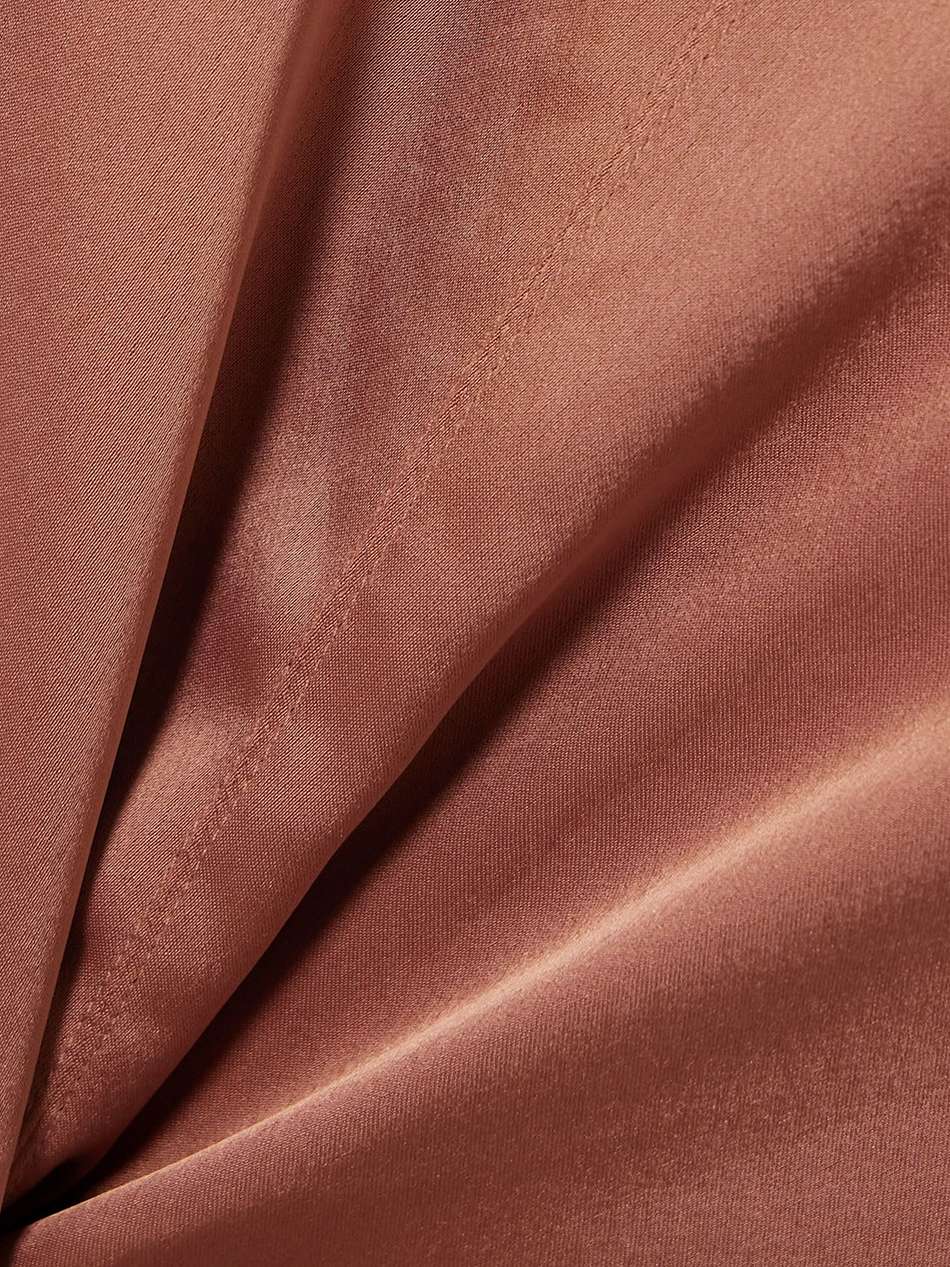 lucca twist-front cutout satin midi dress