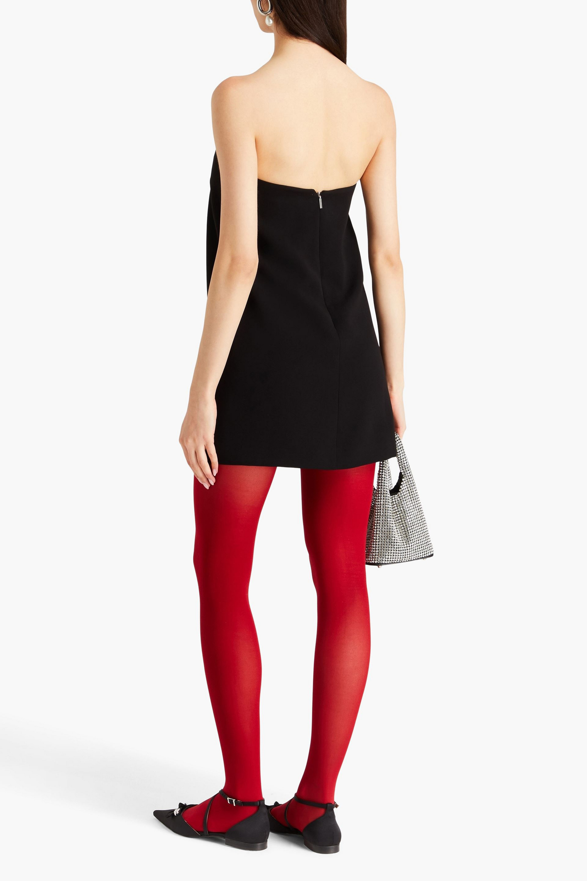 Tibi Strapless crepe mini dress thumbnail