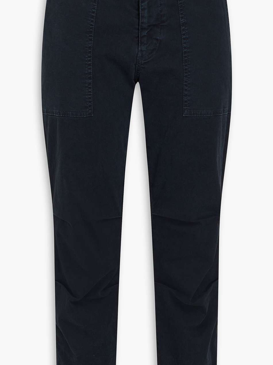 paris cropped stretch-cotton twill tapered pants