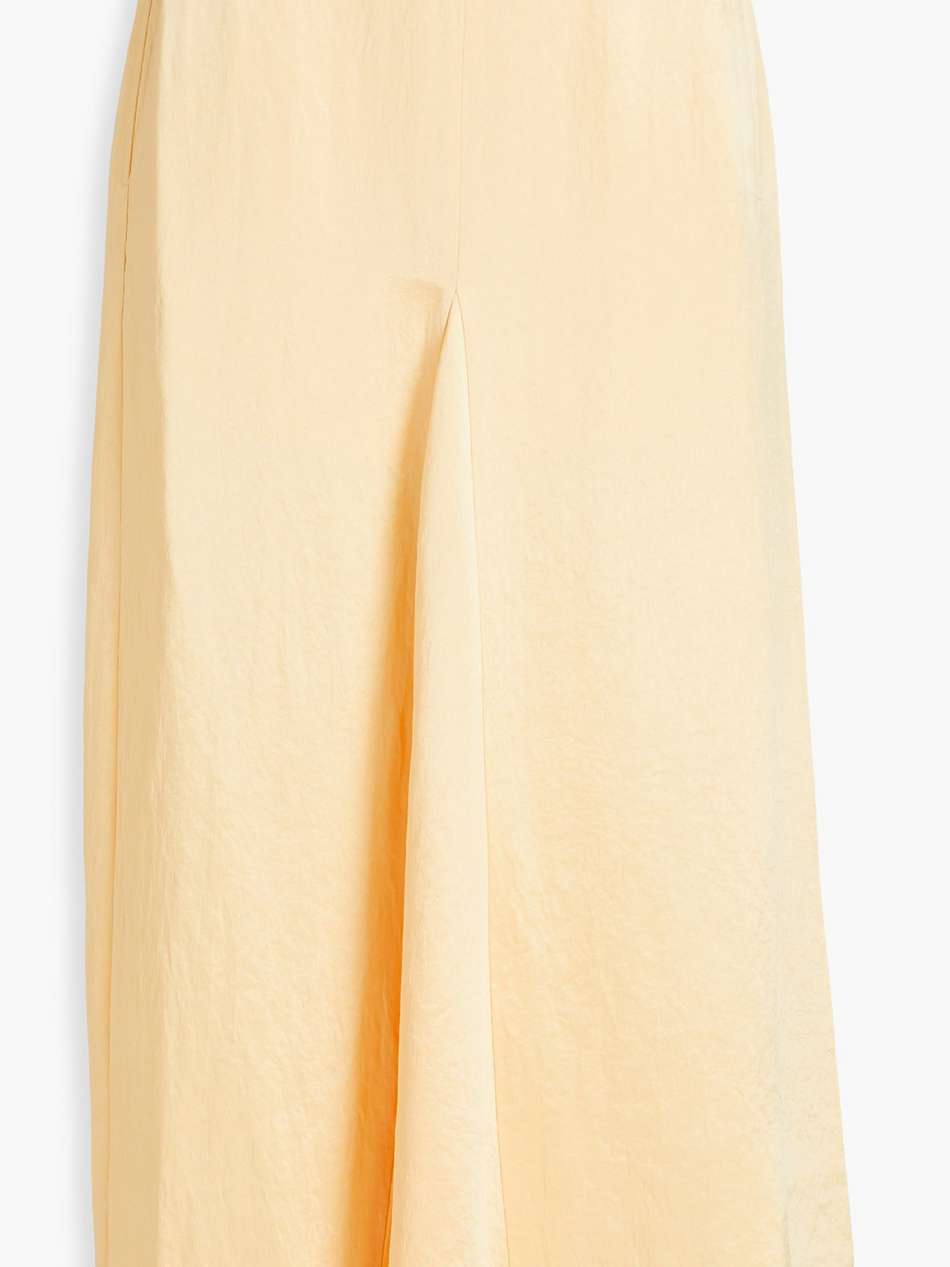 satin-twill midi skirt