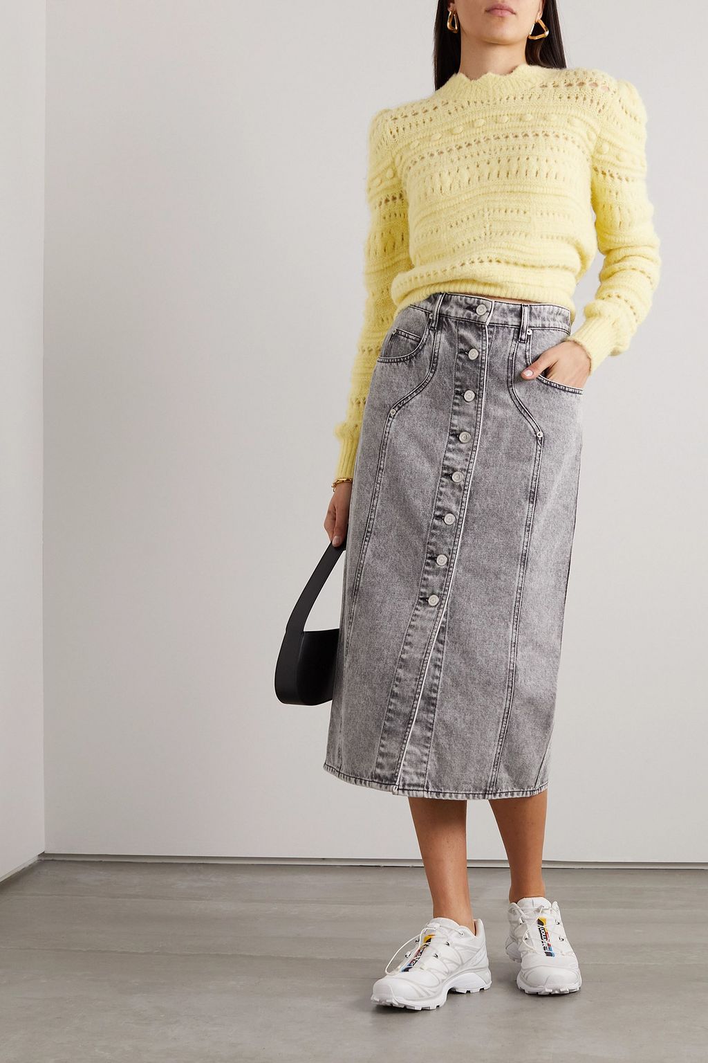 MARANT ÉTOILE 아들러 알파카 혼방 스웨터