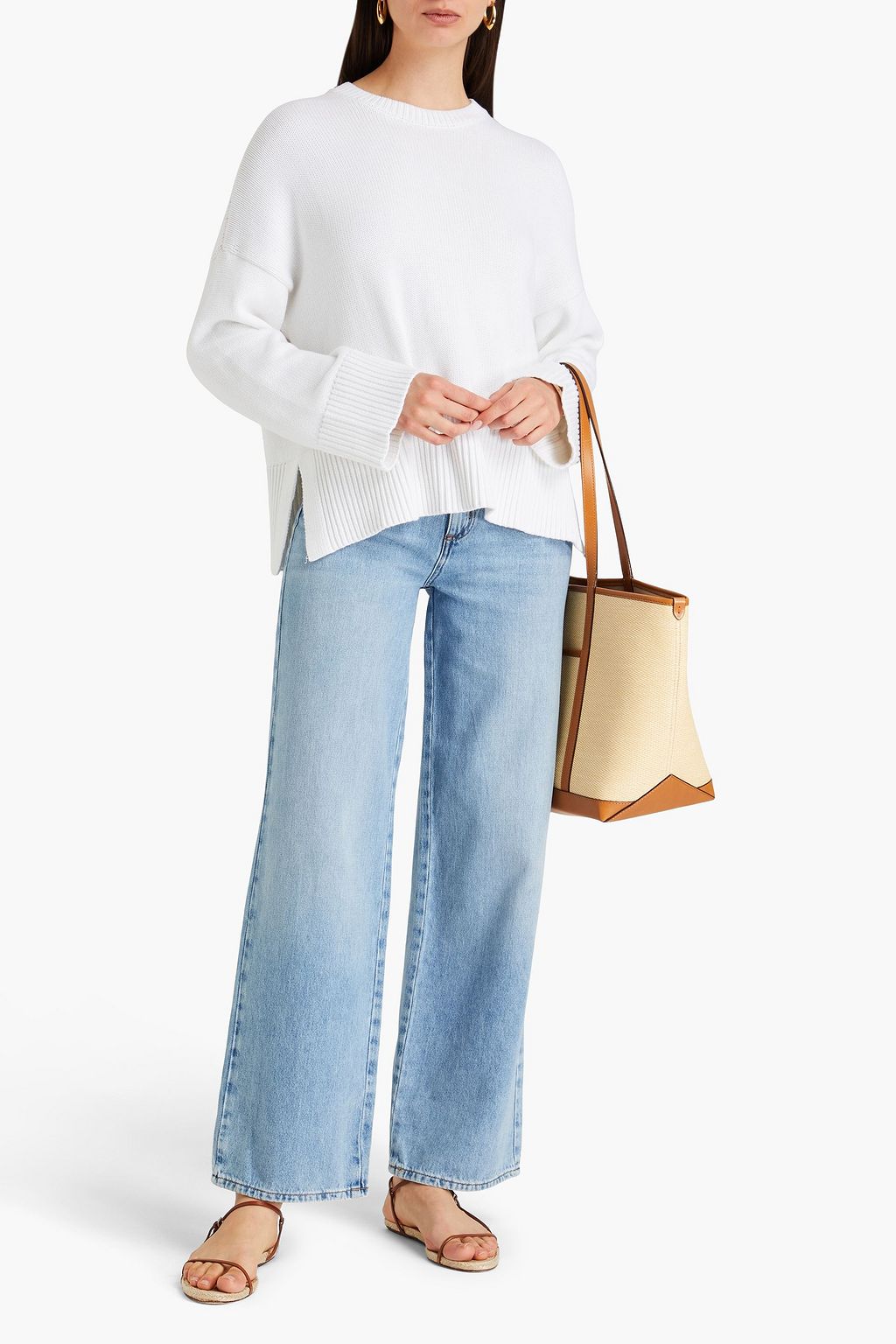 COTTON BY AUTUMN CASHMERE كنزة رياضية من القطن