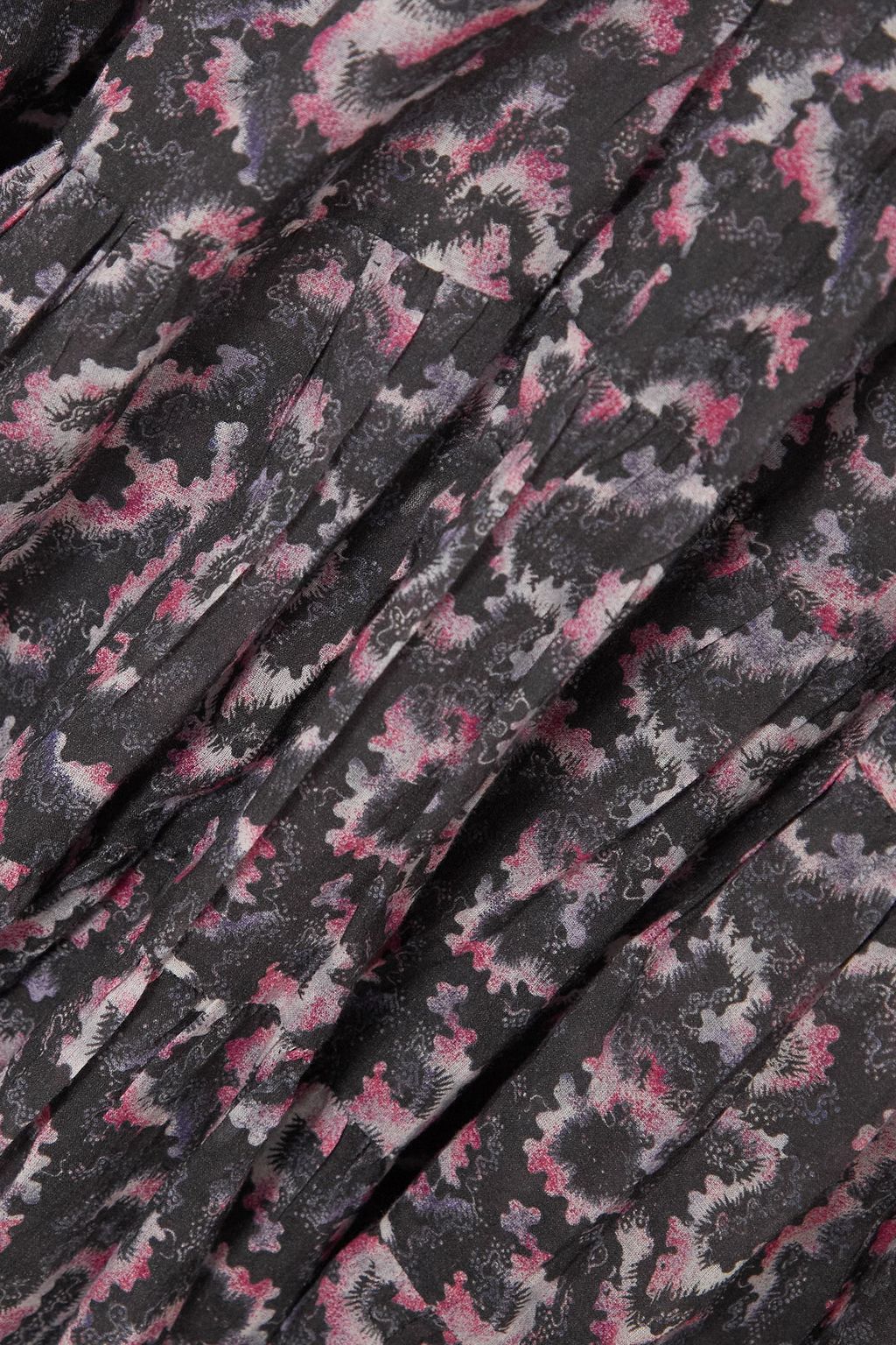 MARANT ÉTOILE Lanikazi tiered ruffled printed cotton-poplin mini dress