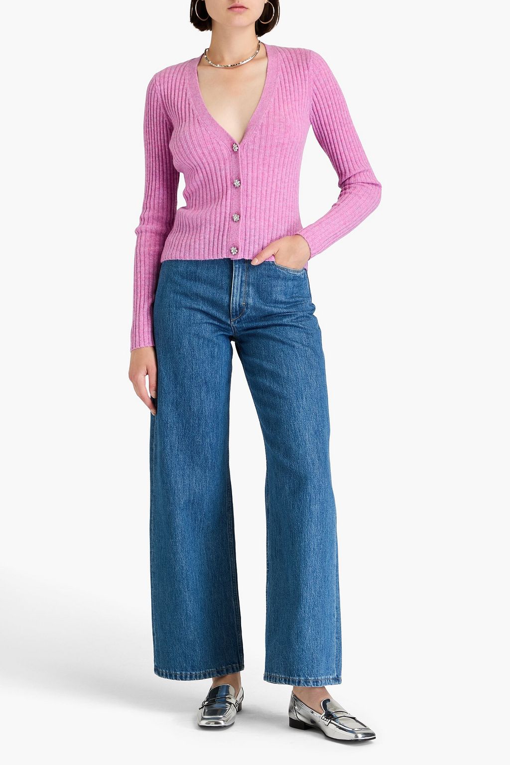 AUTUMN CASHMERE Ribbed cashmere cardigan | THE OUTNET