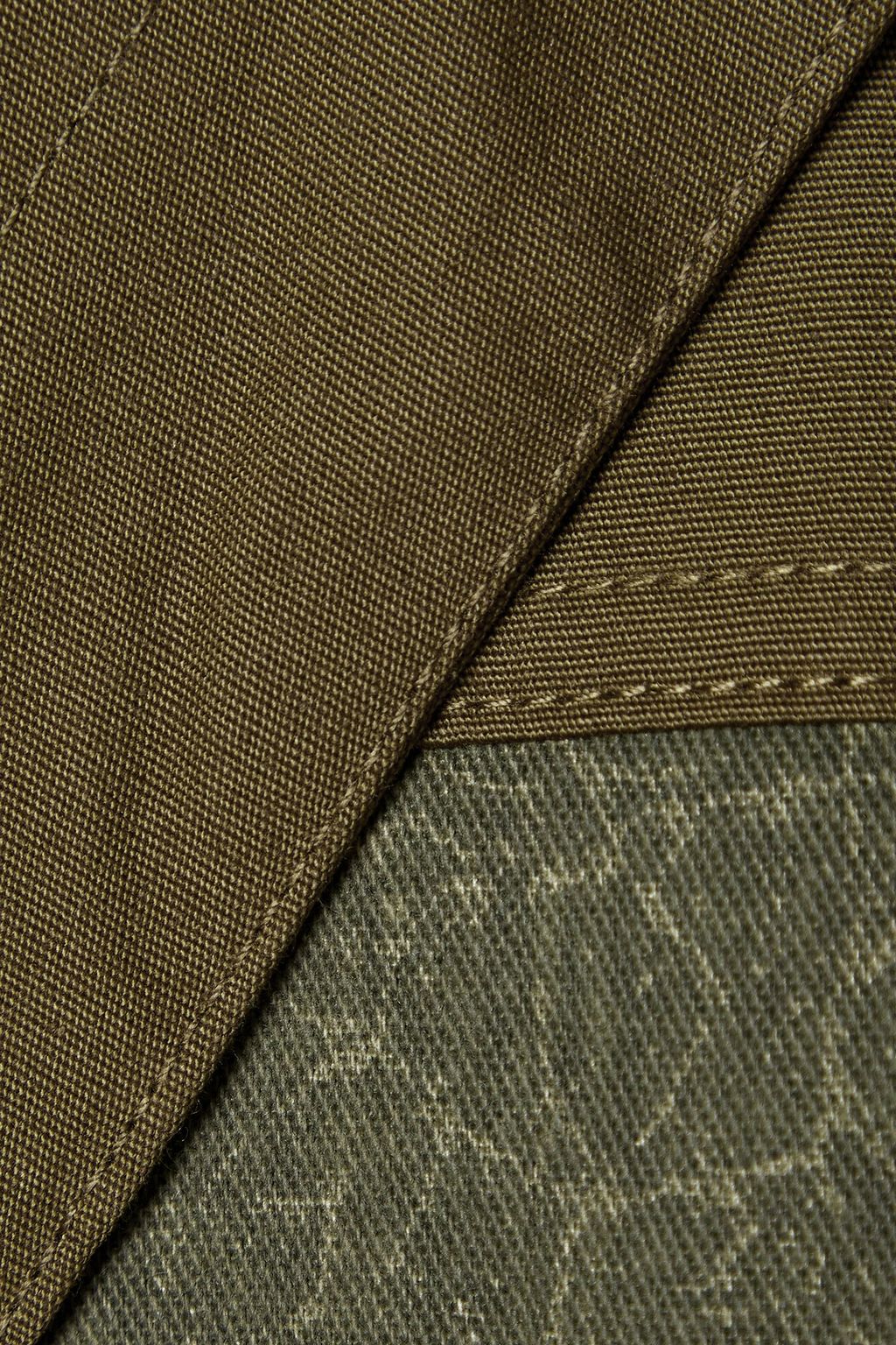 MARQUES' ALMEIDA Belted patchwork cotton-canvas and twill jacket