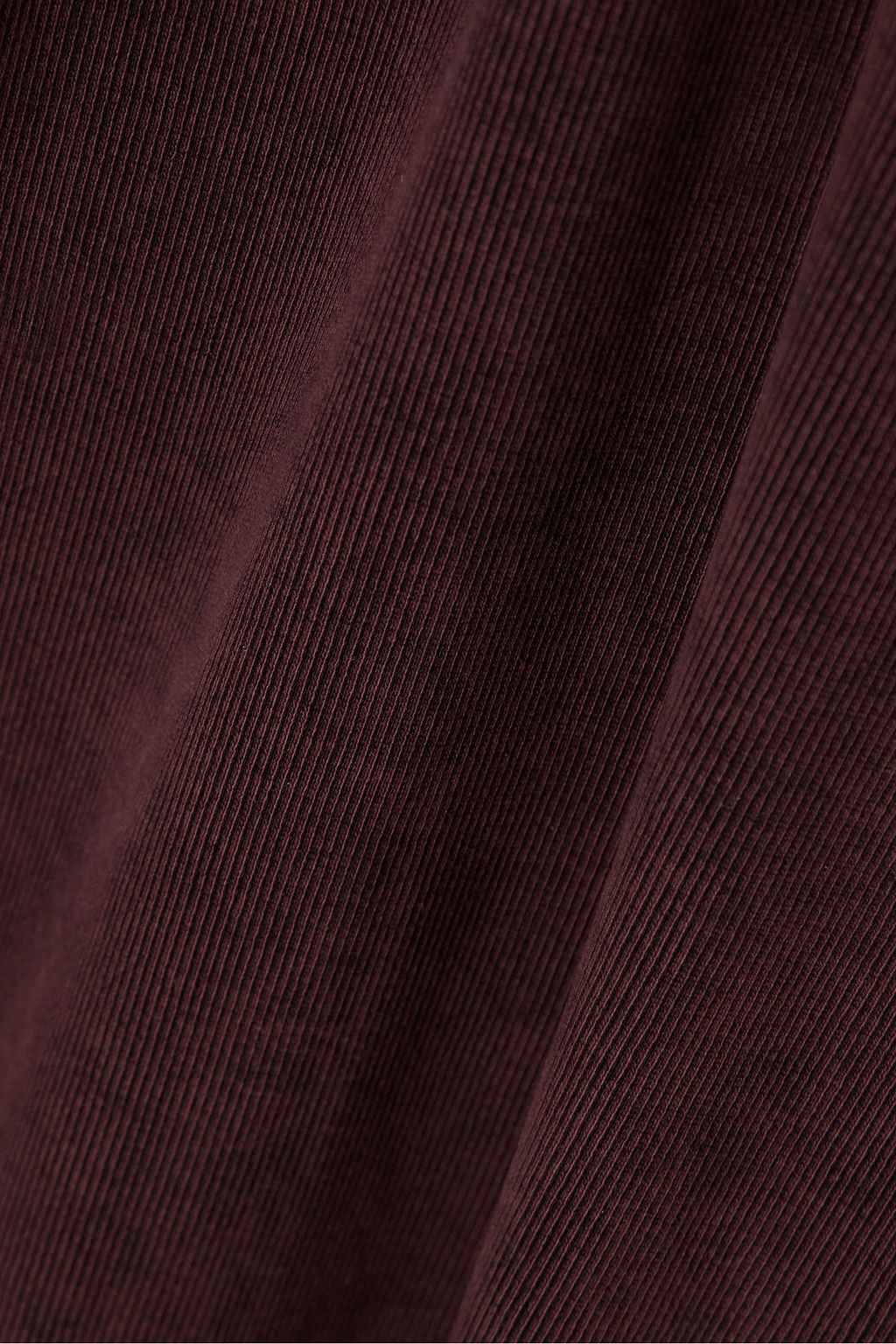 RE/DONE BY HANES فستان طويل من قطن الجيرسي المطّاط والمضلّع