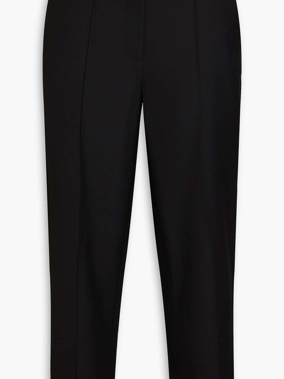 cropped grain de poudre wool tapered pants