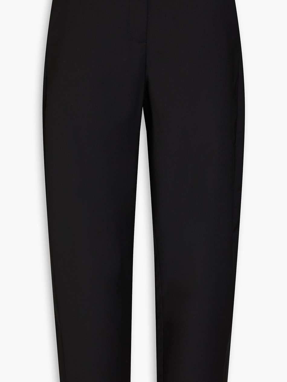 cropped woven tapered pants