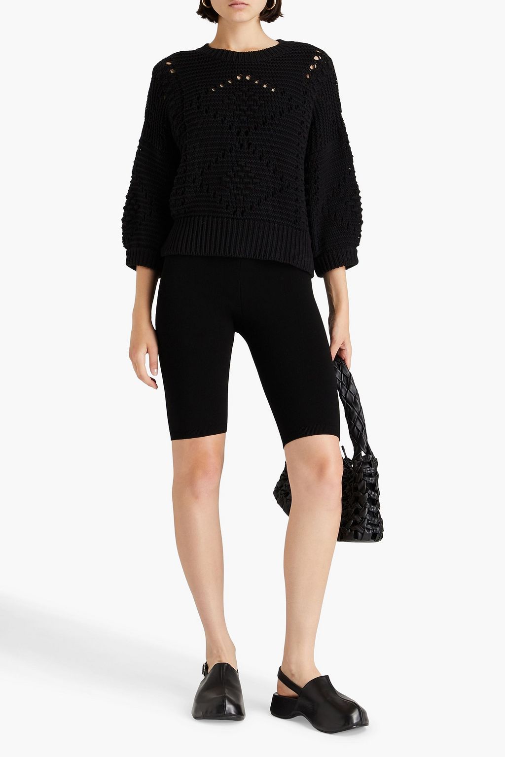 COTTON BY AUTUMN CASHMERE 포인텔 니트 코튼 스웨터