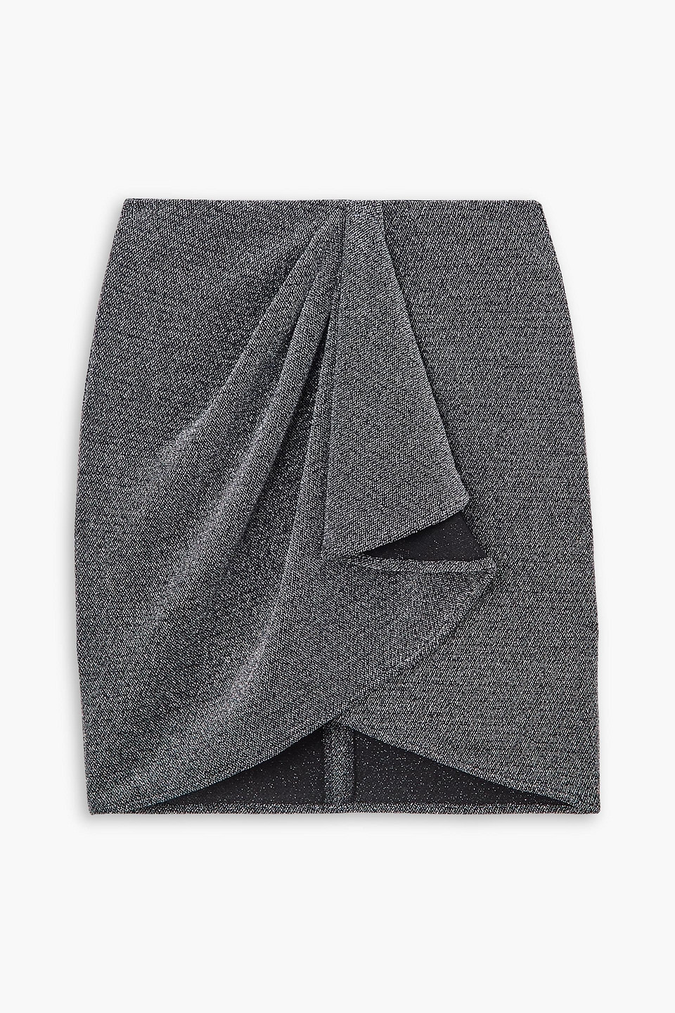Isabel Marant Étoile Marant Étoile Woman Mini Skirt Black Size 8 Polyamide, Metallic Polyester, Elastane In Black