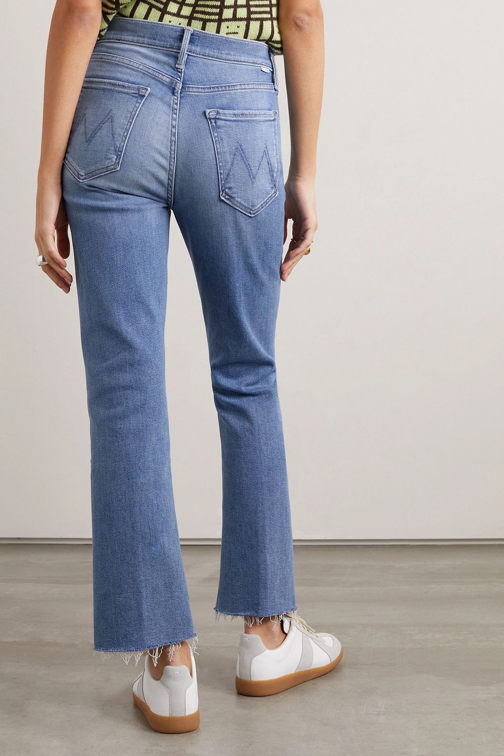 MOTHER The Tripper Ankle Fray high-rise straight-leg jeans