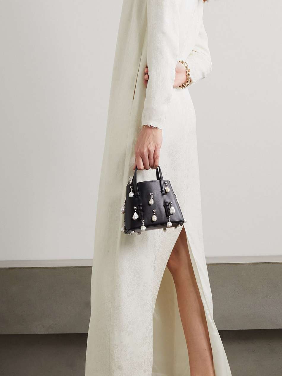 frayed jacquard maxi dress