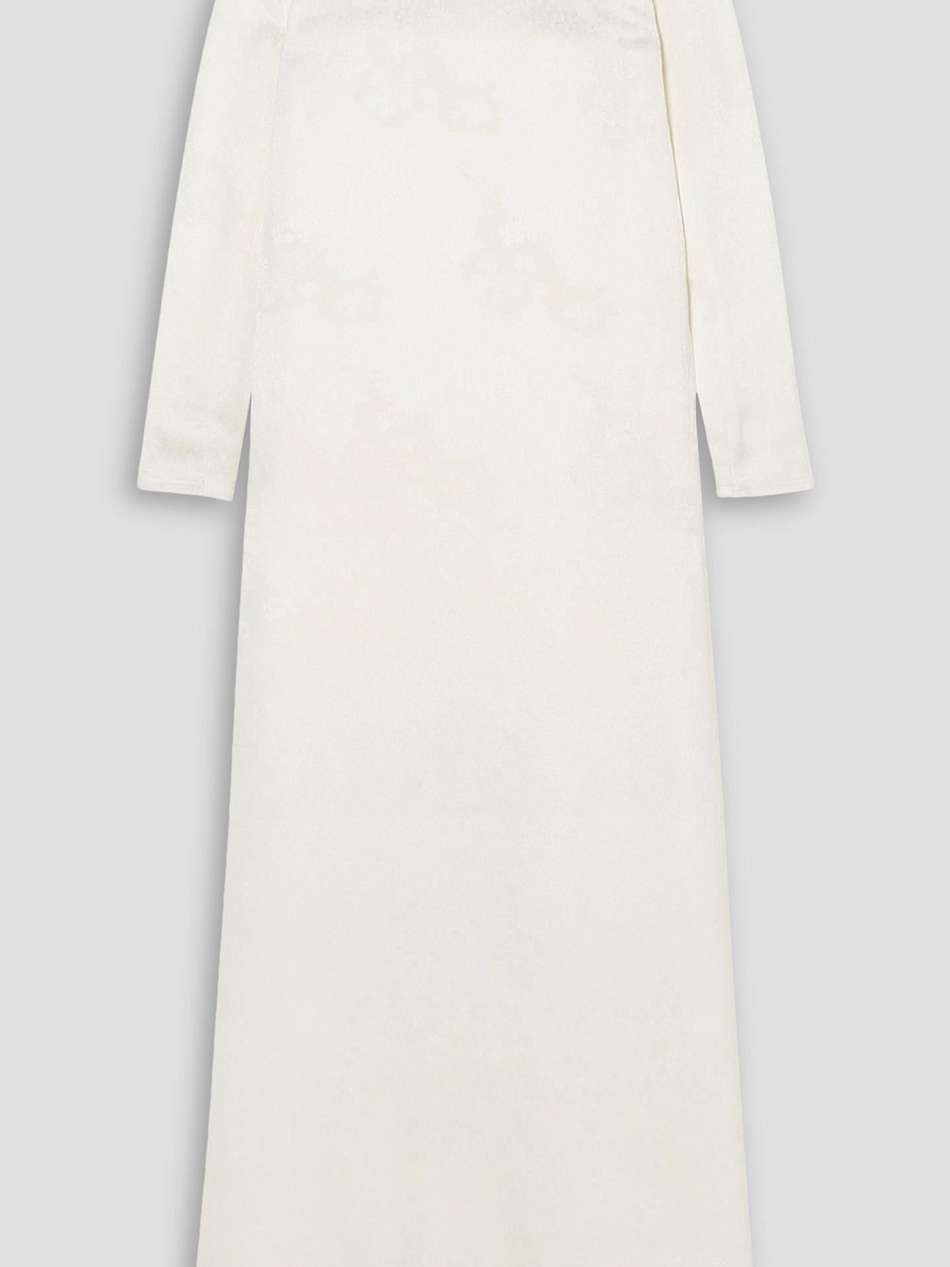 frayed jacquard maxi dress