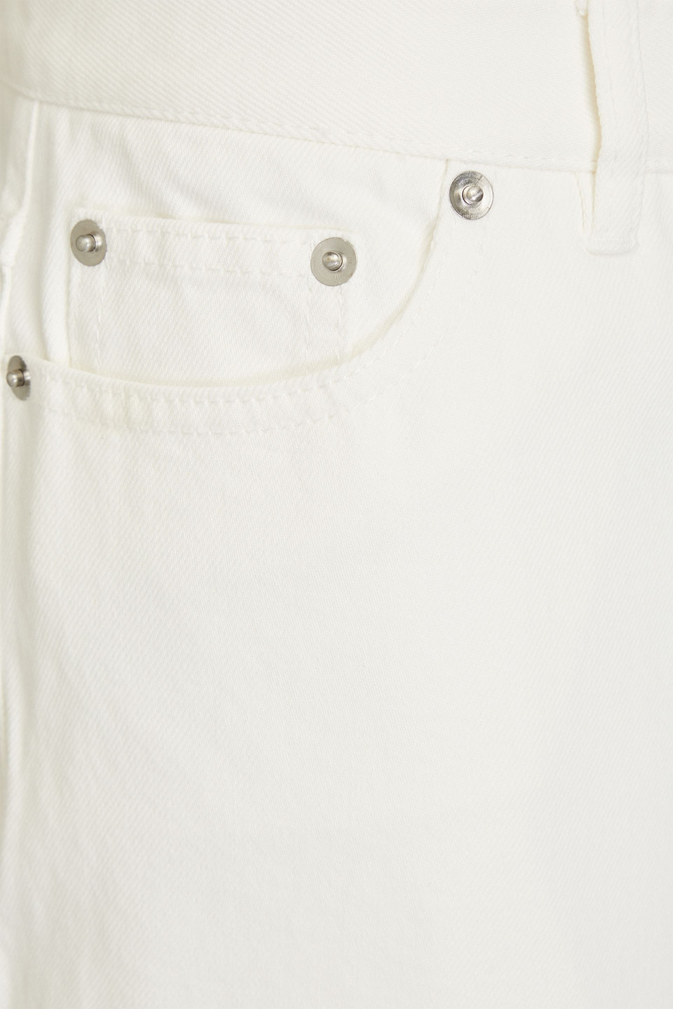 Tibi High-rise Tapered Jeans In White