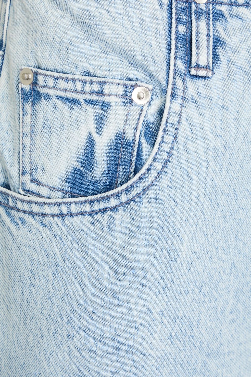 TIBI بنطلون جينز بأرجل مستقيمة وخصر مرتفع