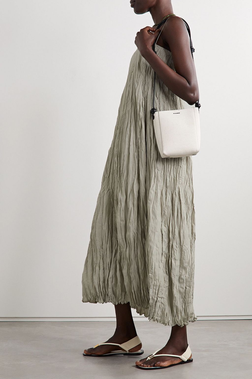 TOTEME Crinkled-silk maxi dress