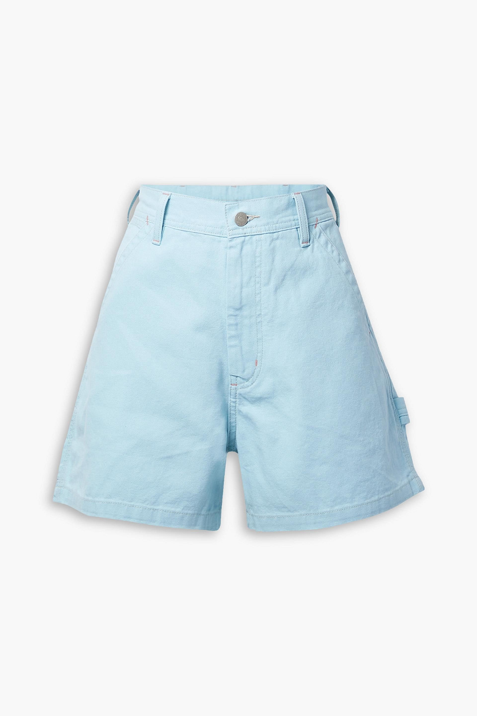 Denimist Carpenter Cotton-piqué Shorts In Himmelblau