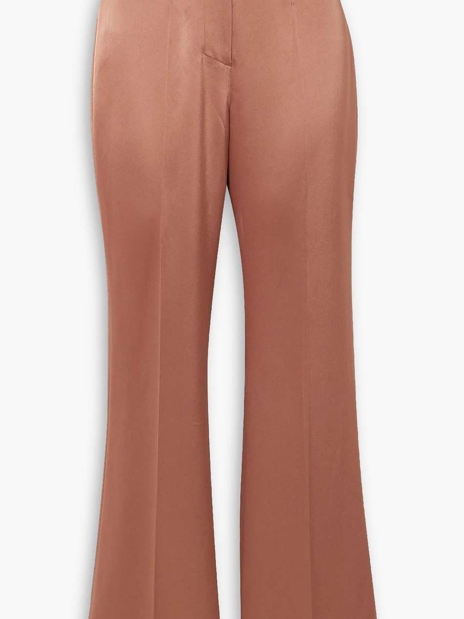 satin flared pants
