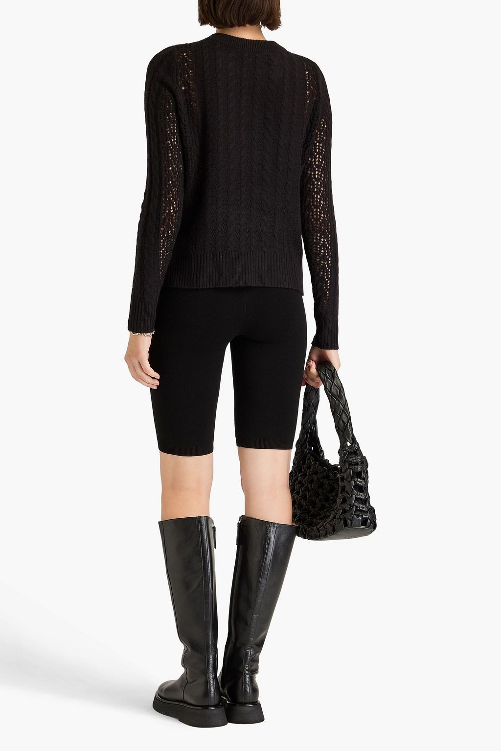 AUTUMN CASHMERE 케이블 니트 캐시미어 스웨터