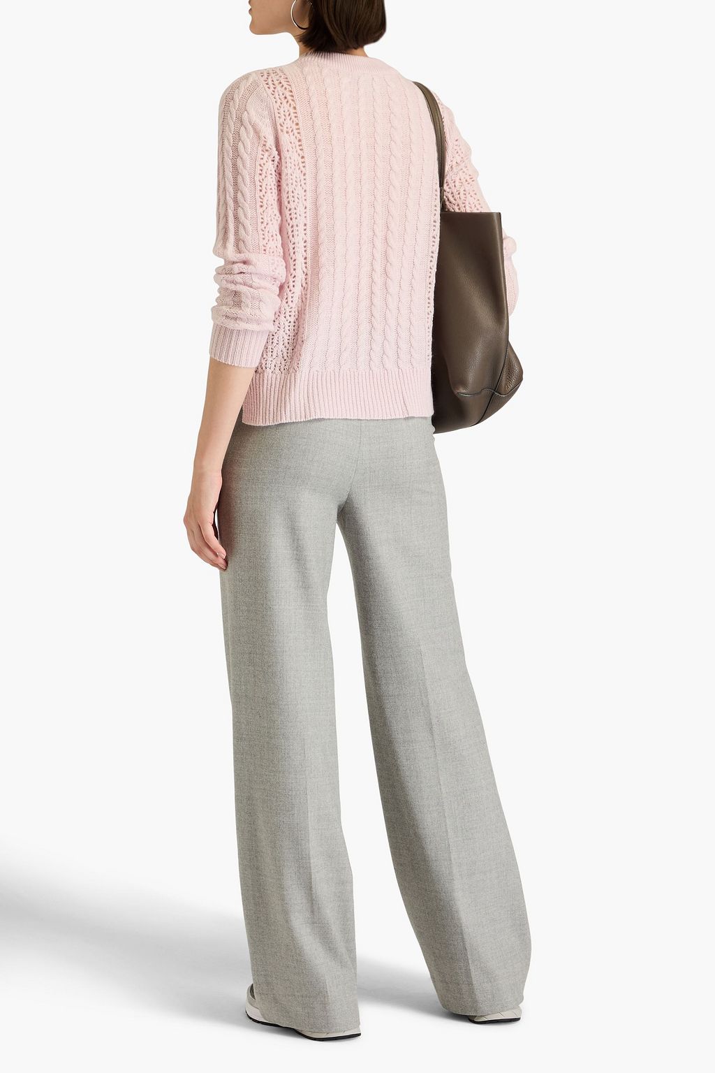 AUTUMN CASHMERE 케이블 니트 캐시미어 스웨터