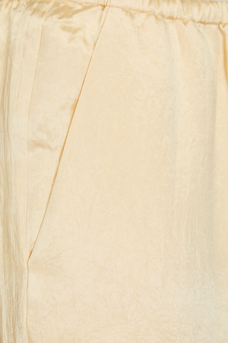 Tibi Satin-twill Wide-leg Pants In Yellow